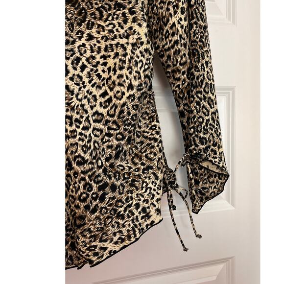 Giorgio Fiorlini Collection Leopard Print Blouse Size Medium - Picture 5 of 9